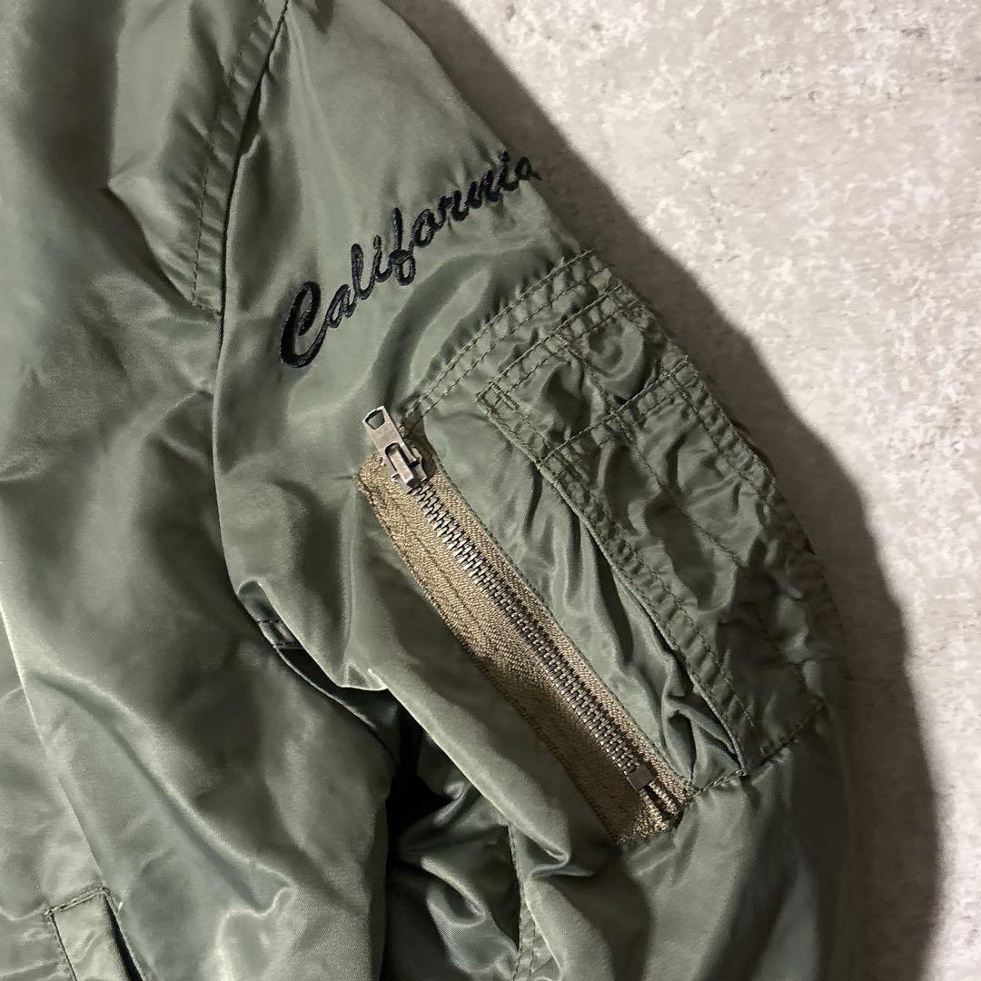 Schott Ron Herman MA-1 フライトジャケット M 刺繍ロゴ