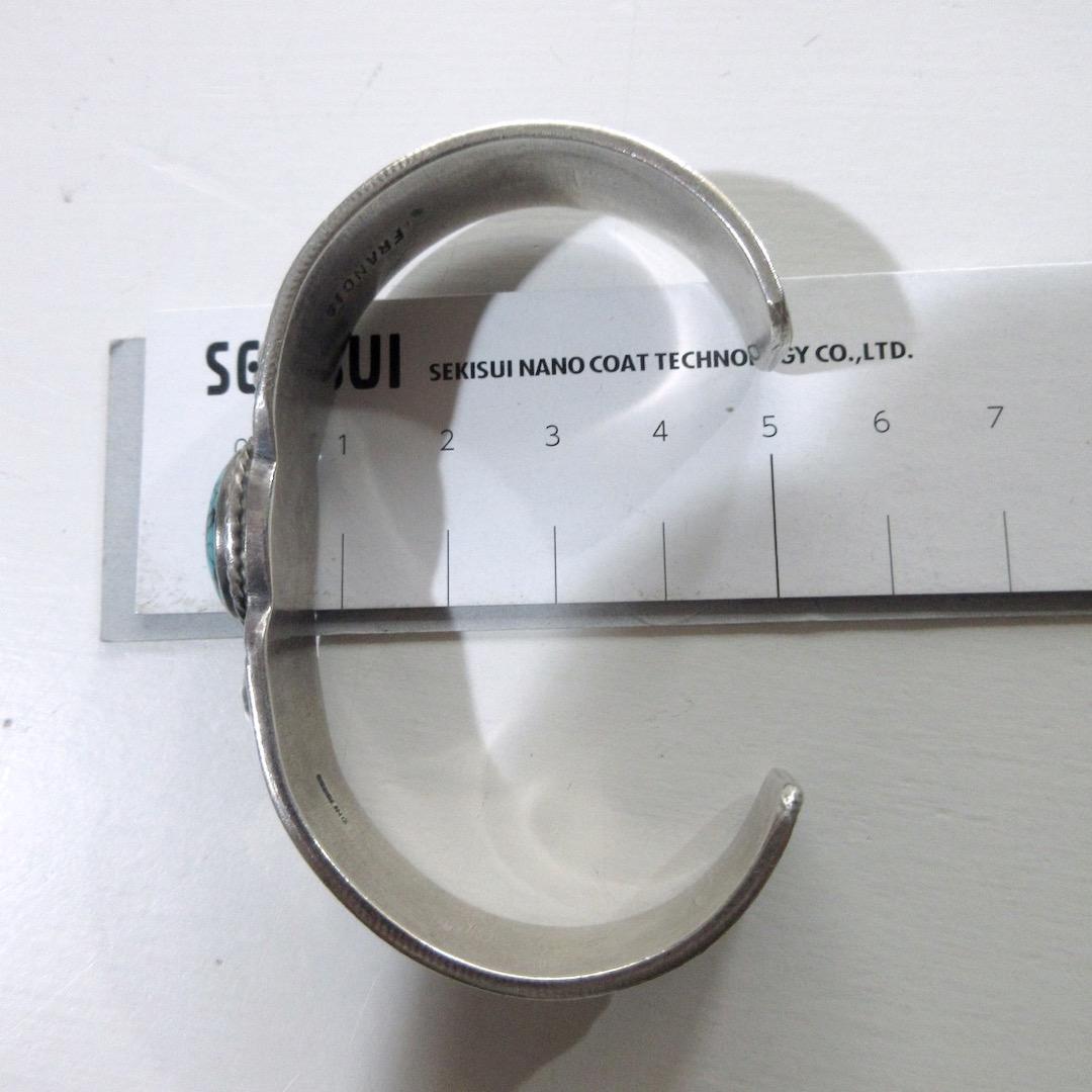 Melvin Francis ナバホ ジュエリー シルバーバングル ターコイズ