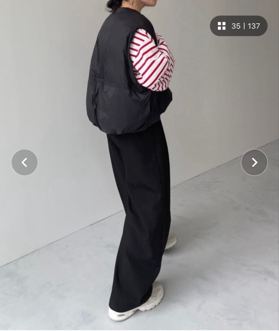 wee9s/エッグベスト【黒】/egg down vest/2025AWデザイン