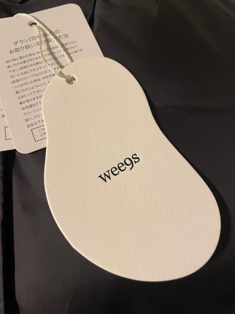 wee9s/エッグベスト【黒】/egg down vest/2025AWデザイン