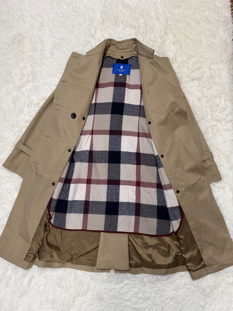 新品　ブルーレーベル クレストブリッジ　トレンチコート　ライナーつき　チェック