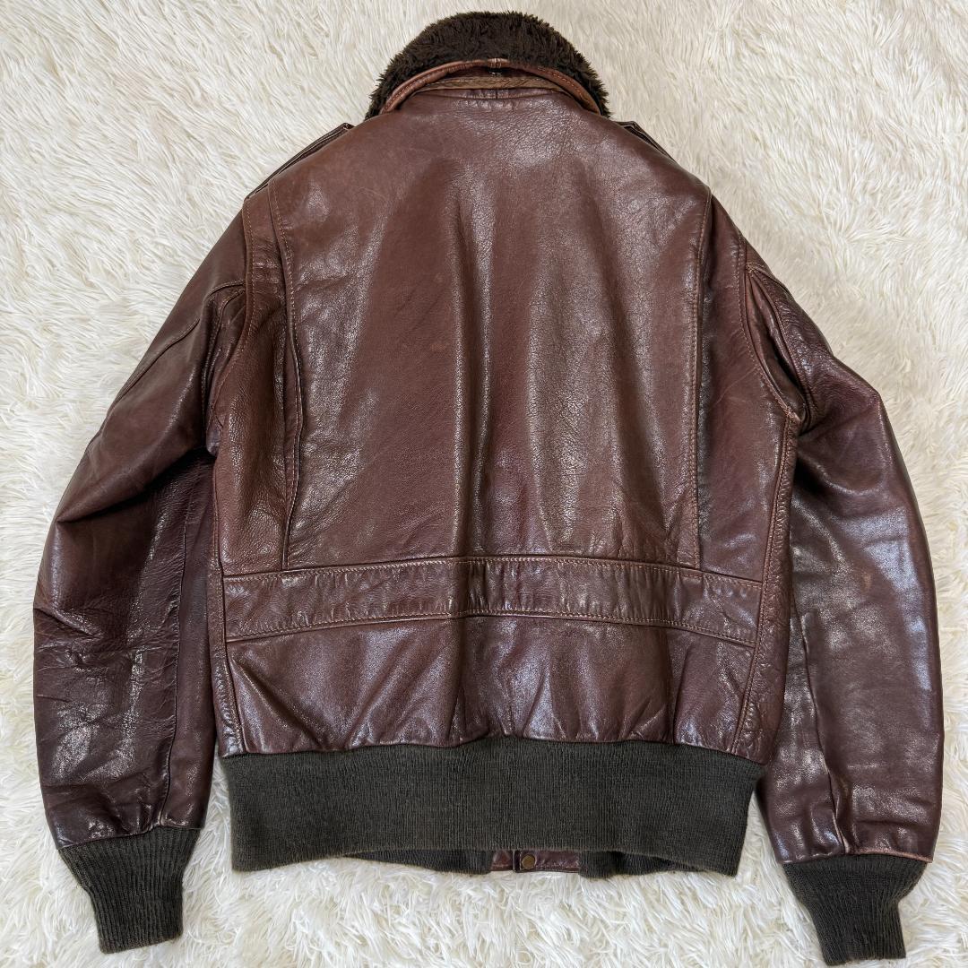 おく様✨ショット 184SM G-1 フライトジャケット 本革 ボアライナー