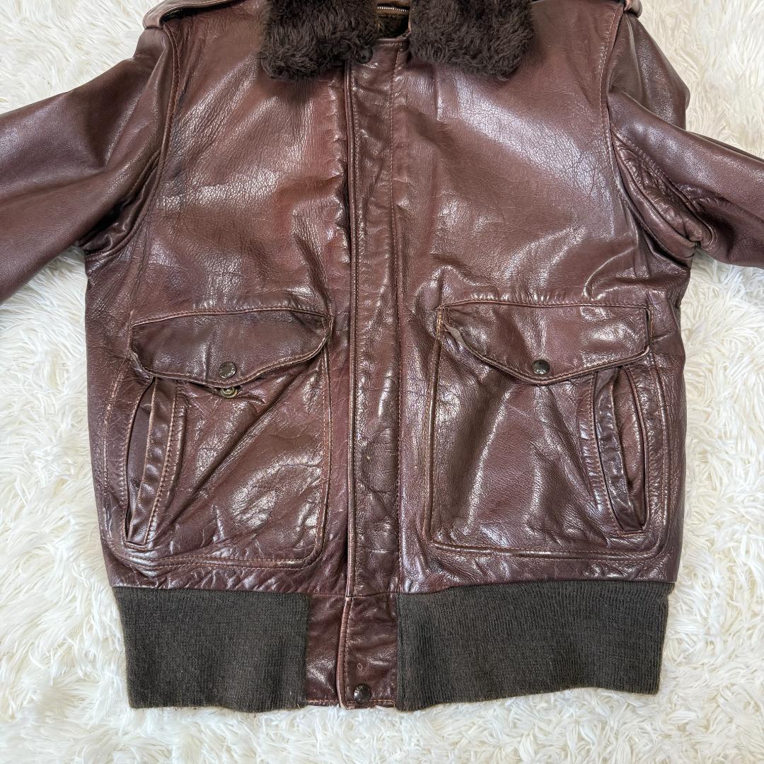 おく様✨ショット 184SM G-1 フライトジャケット 本革 ボアライナー