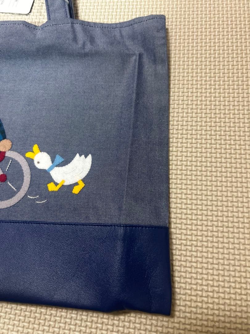 ★新品★ファミリア ブック入れ トートバッグ ミニ familiar デニム