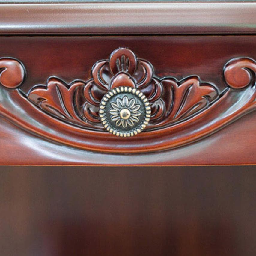 リビングボード/電話台 猫脚 幅60cm ブラウン