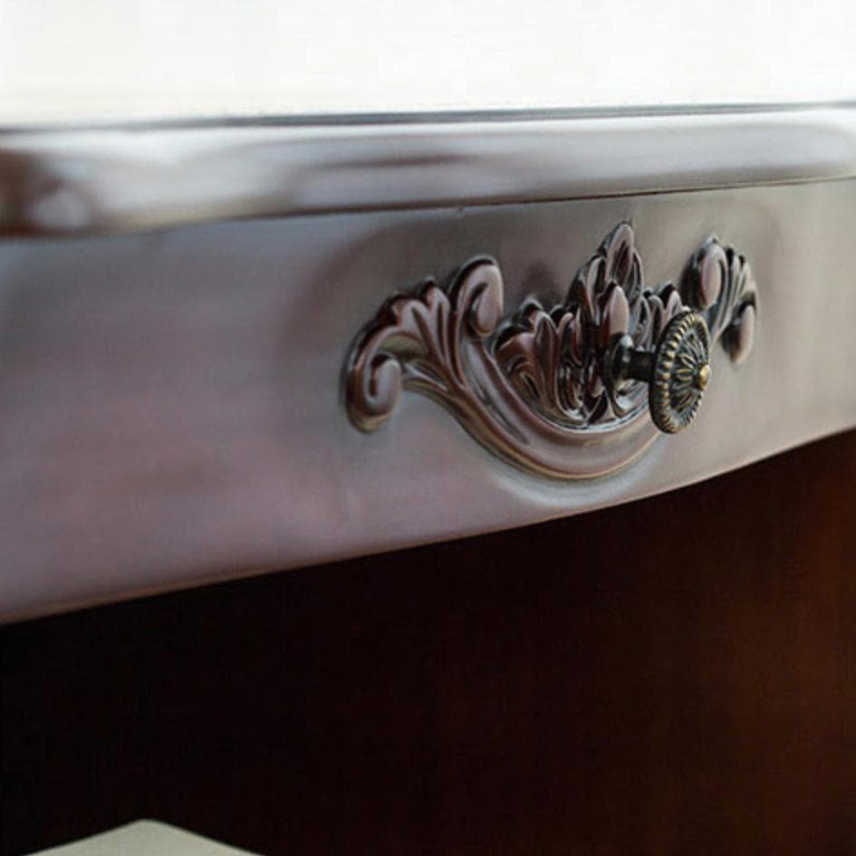 リビングボード/電話台 猫脚 幅60cm ブラウン