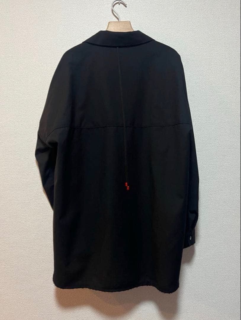 ぽ*ー様 ANCELLM 25AW WASH WOOL LONG SHIRT B