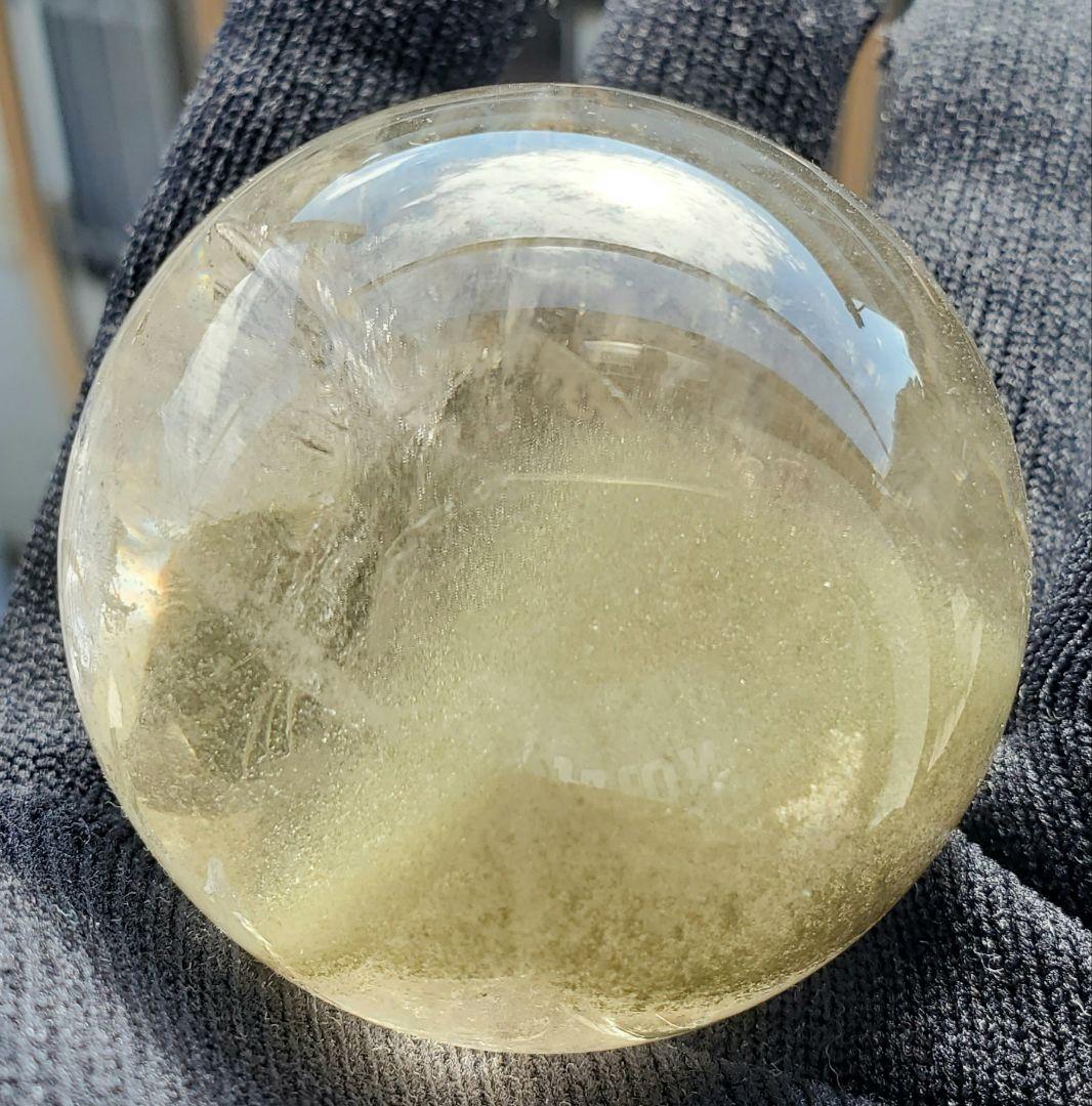 グリーンファントム 水晶丸玉