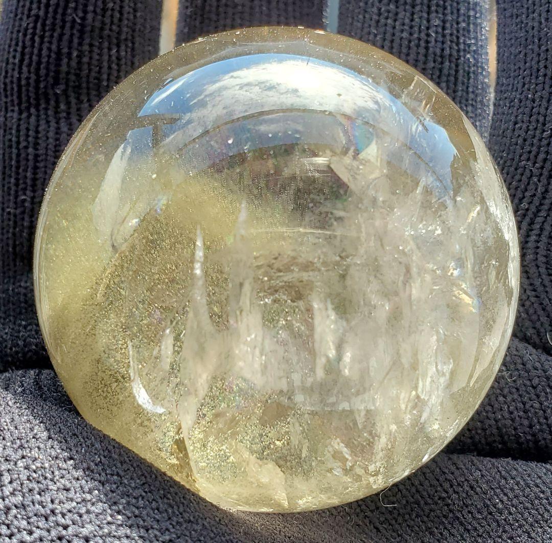 グリーンファントム 水晶丸玉