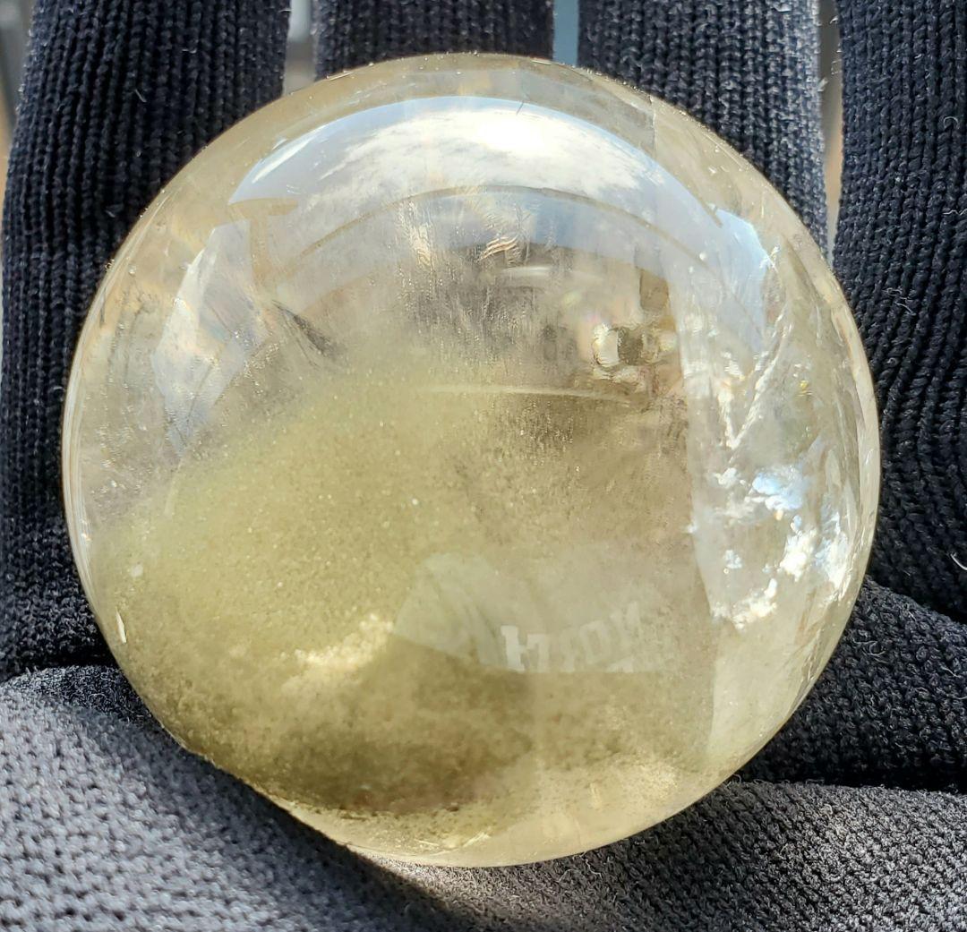 グリーンファントム 水晶丸玉