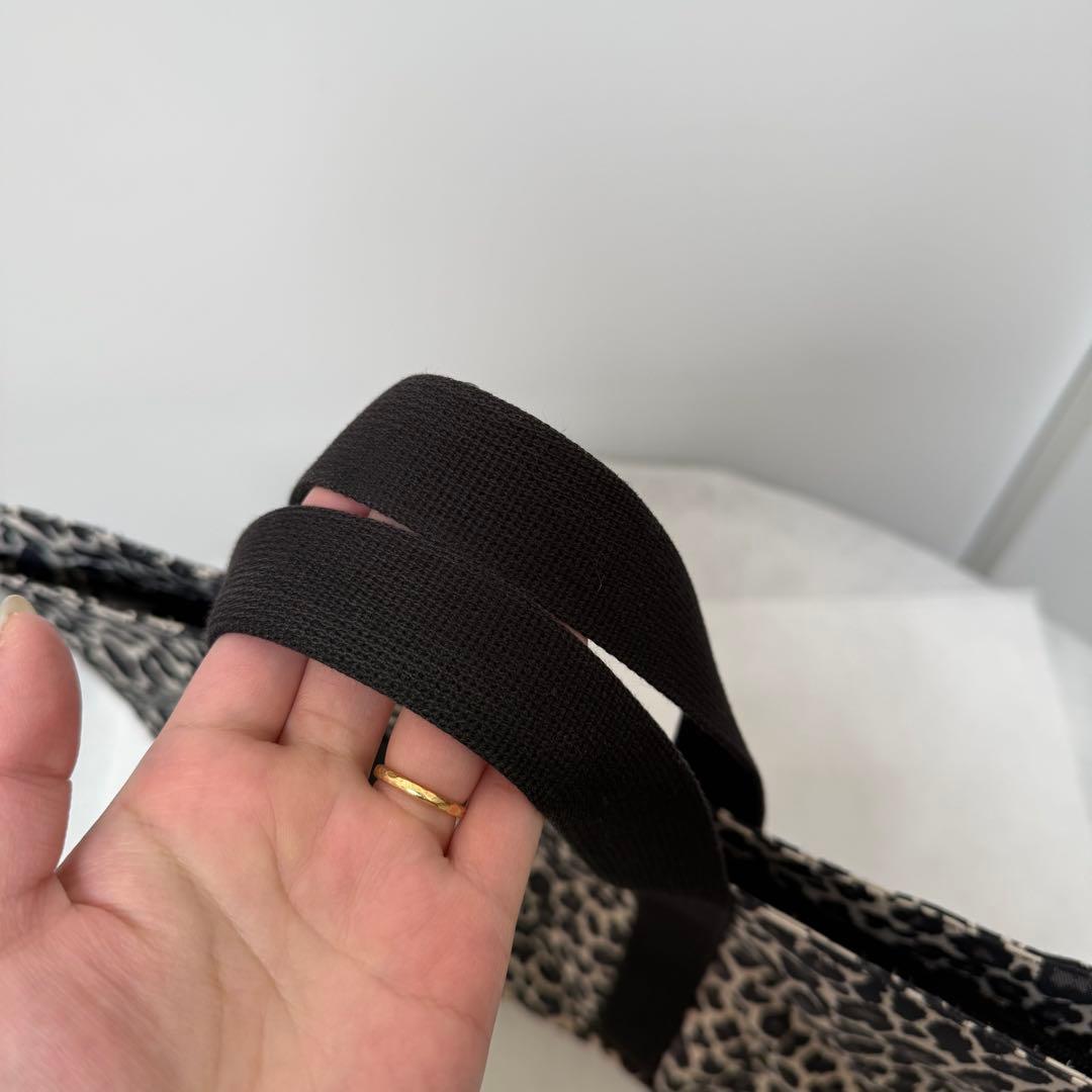 美品 エルベシャプリエ 1707F パンサーブラン×ノワール