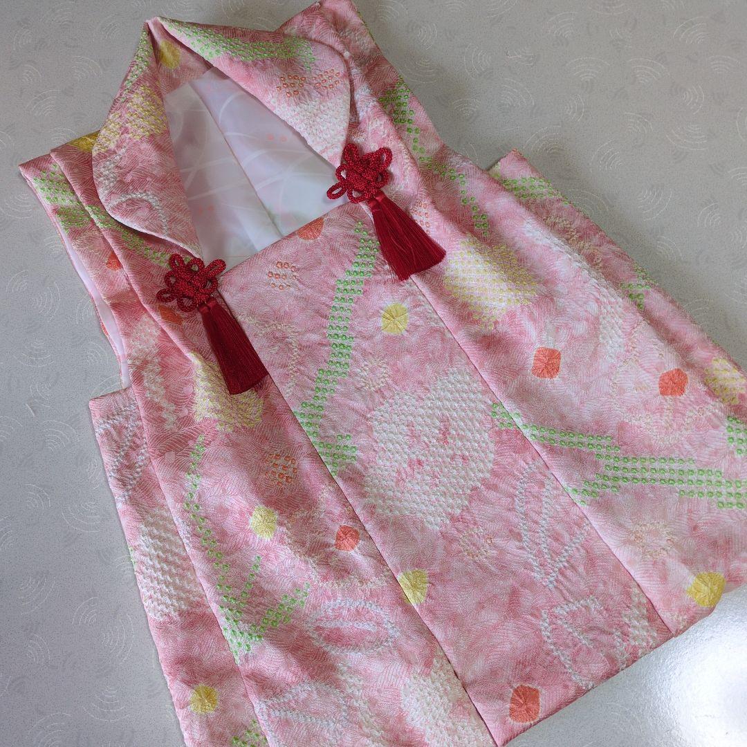 七五三３歳女の子正絹の被布（中綿無し）