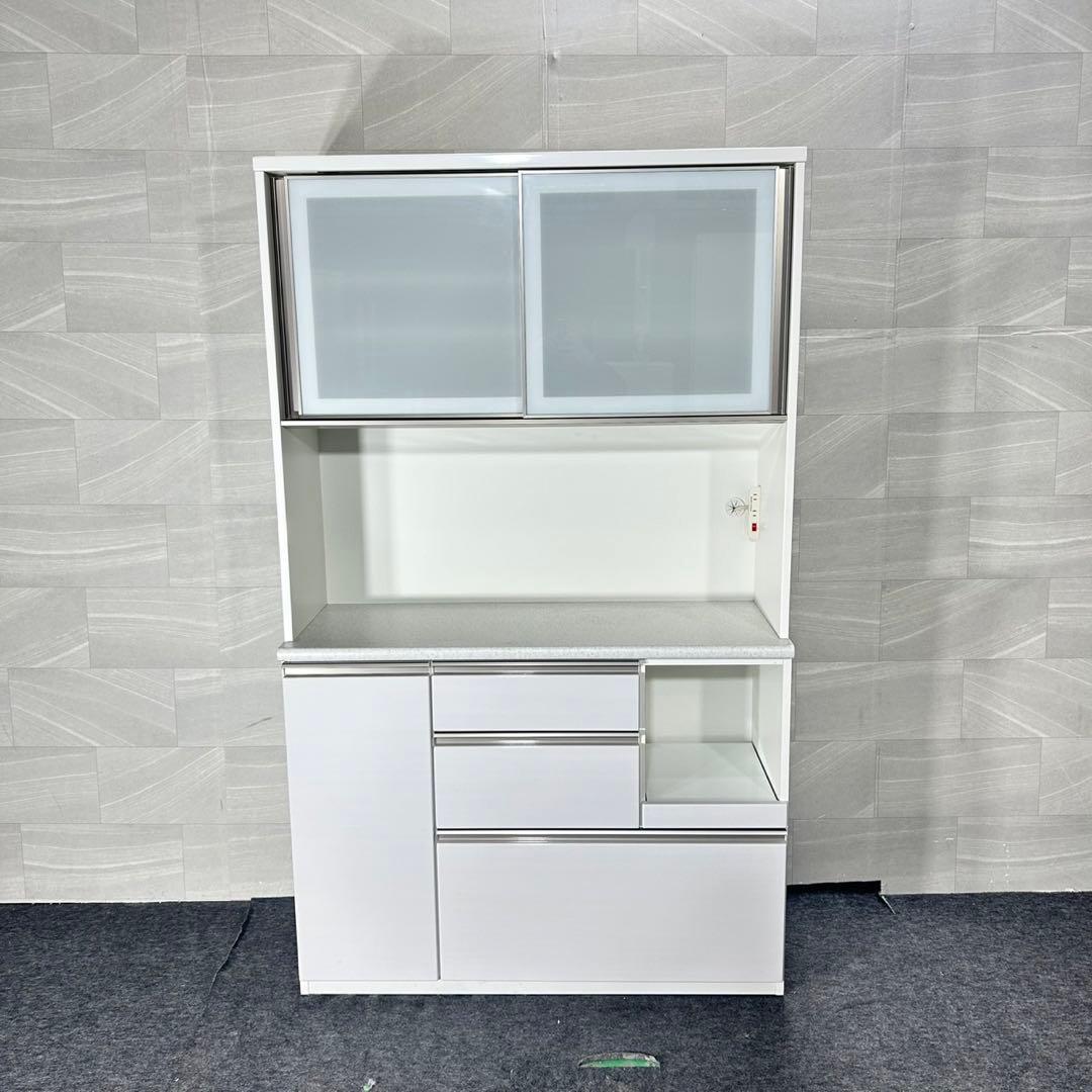 ニトリ 食器棚 アルミナ2 キッチンボード 幅120cm おしゃれ d5132