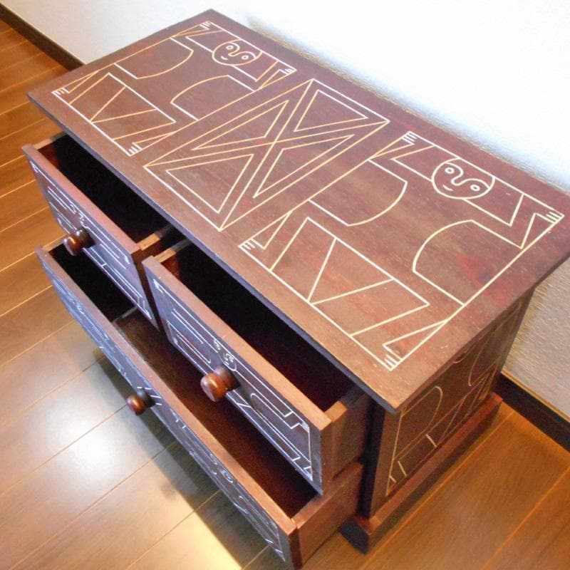 原人 バリ スタイル チェスト アジアン家具 バリ家具 収納家具 完成品家具