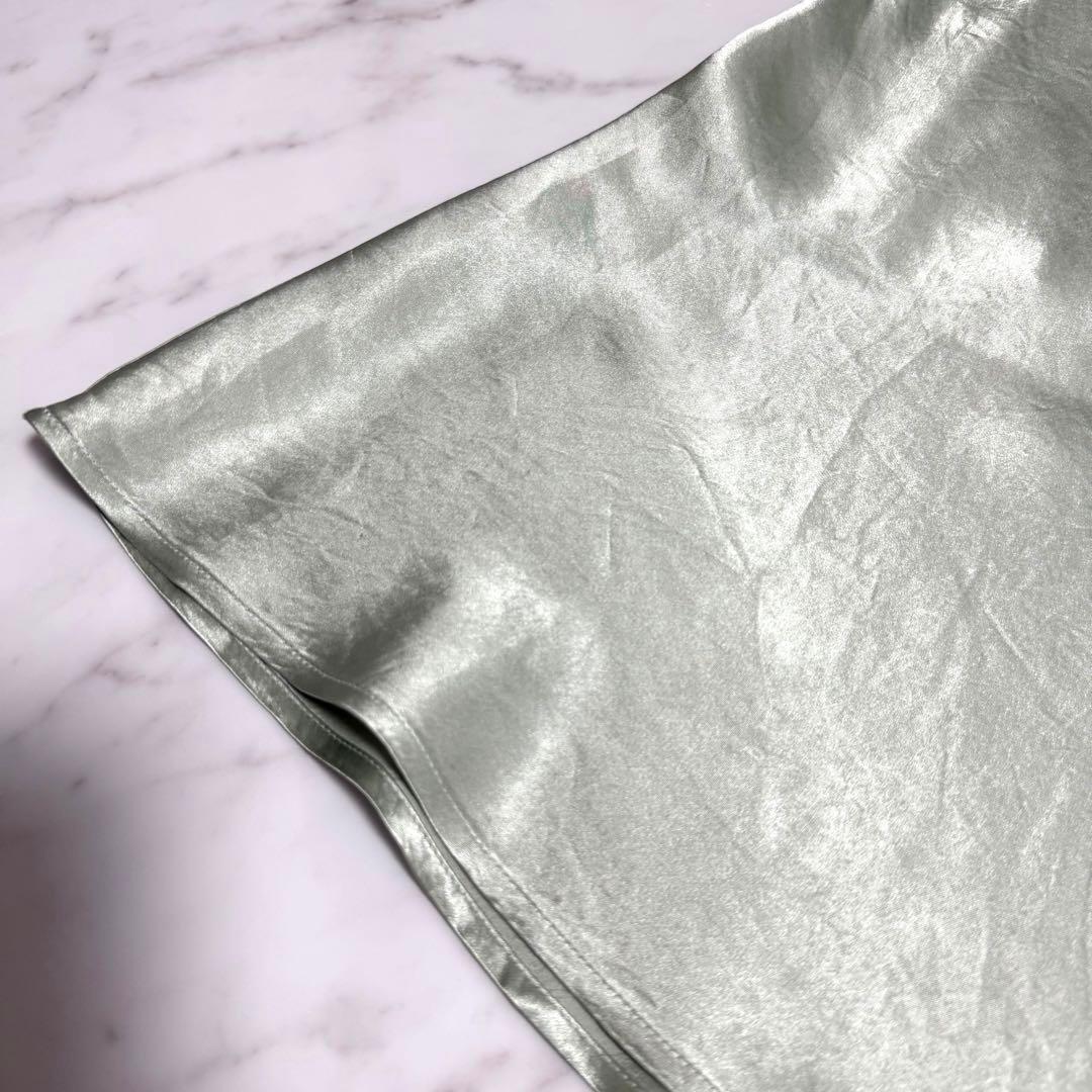 【未使用】2025✨️希少✨アニュアンス アセテート サテン ナロー スカート