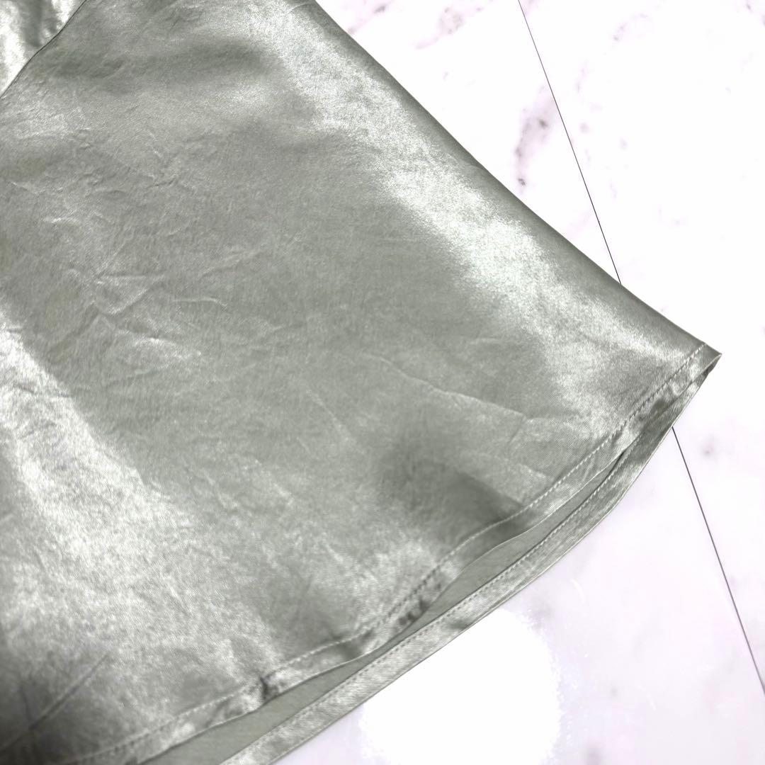 【未使用】2025✨️希少✨アニュアンス アセテート サテン ナロー スカート