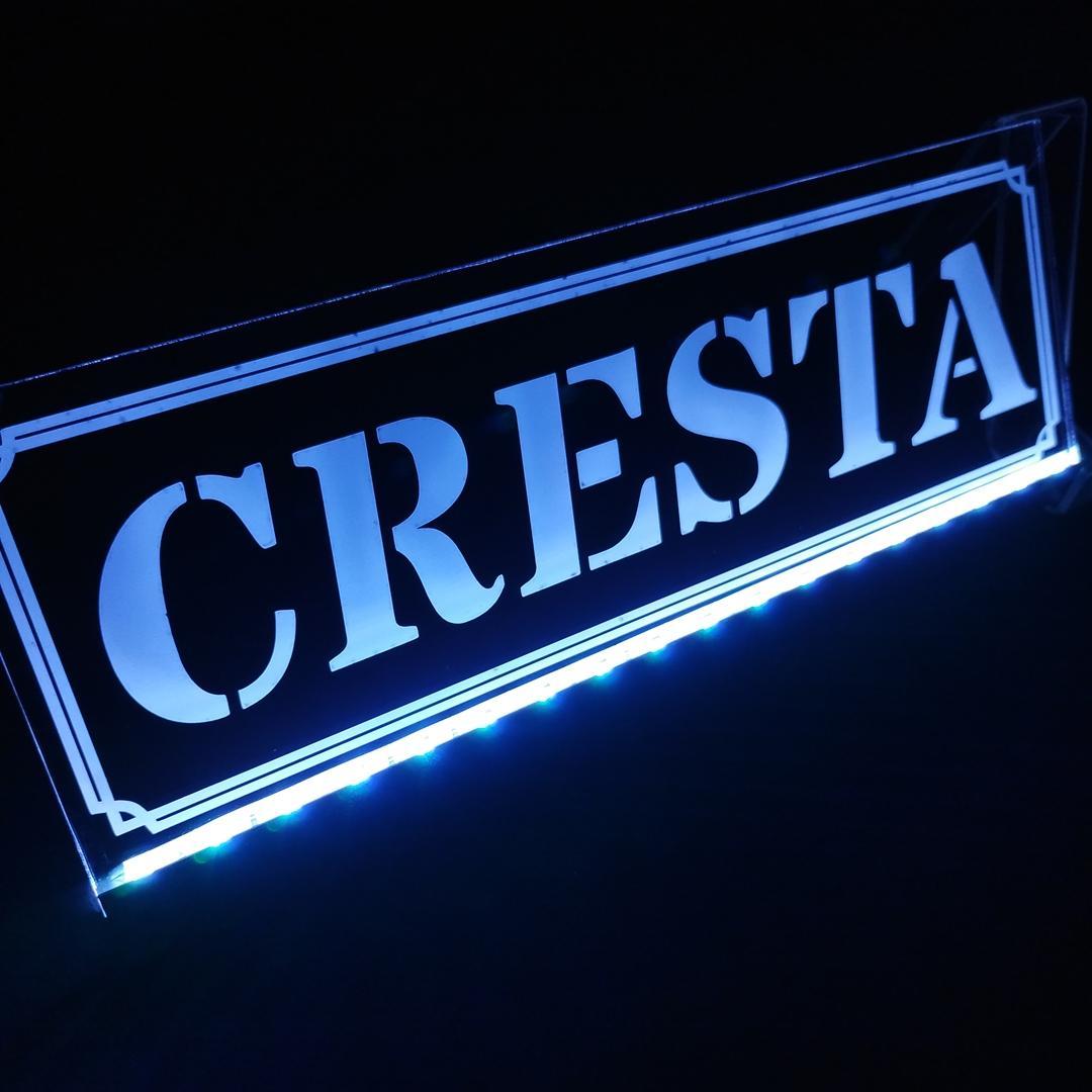 クレスタ① LEDアクリルプレート 内装 JZX100 GX100 JZX81