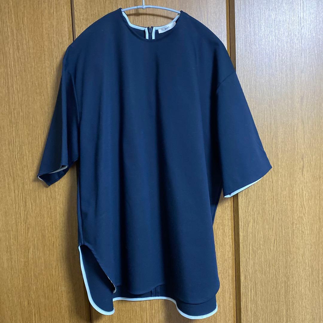 新品未使用◆yori 高密度ストレッチTeeブラウス