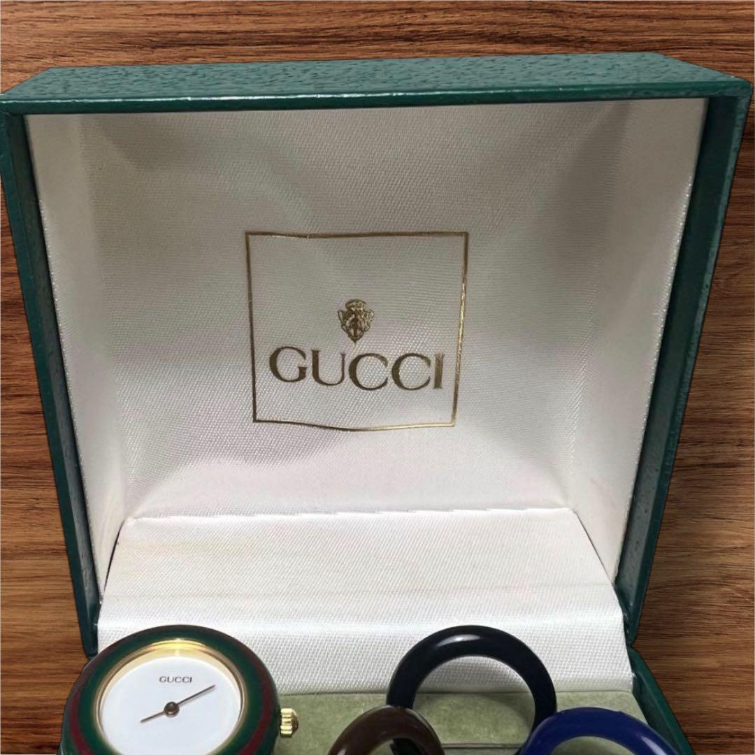 【極美品】GUCCI グッチ バングルウォッチ チェンジベゼル 全色 稼動品
