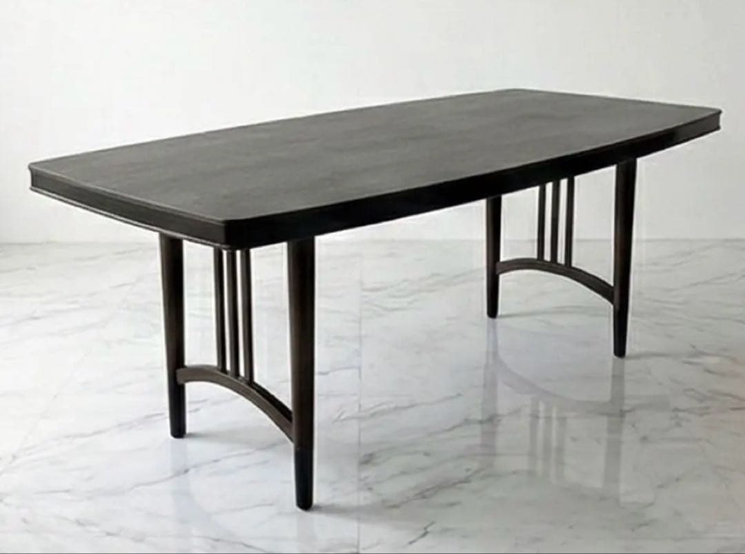 大塚家具 ダークブラウン 木製 ダイニングテーブル