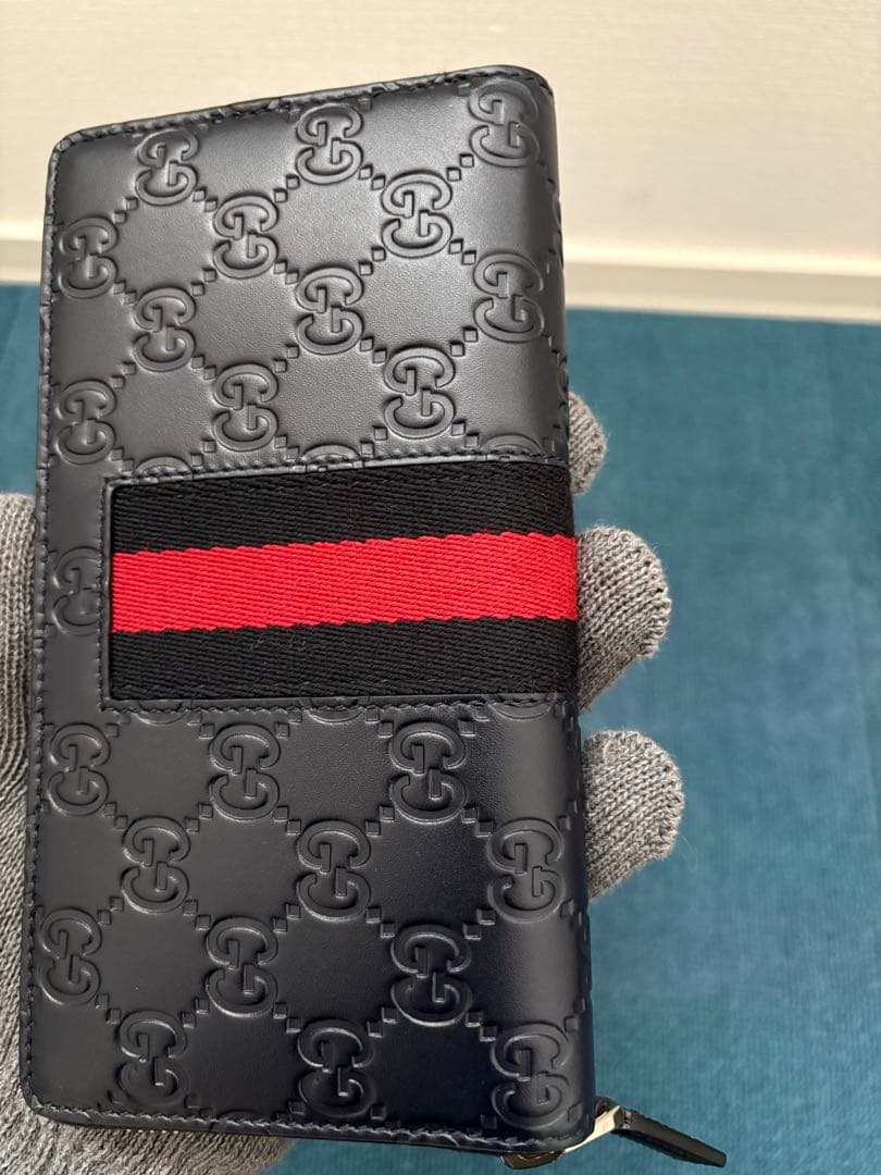 GUCCI 長財布　ネイビー