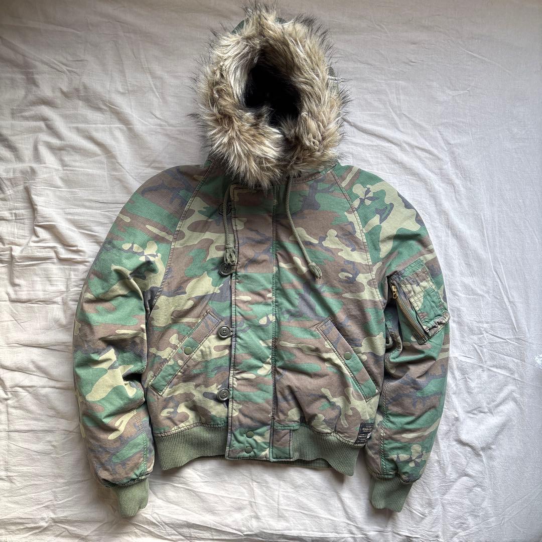 【日本未発売】DENIM & SUPPLY N-2B 迷彩 カモ