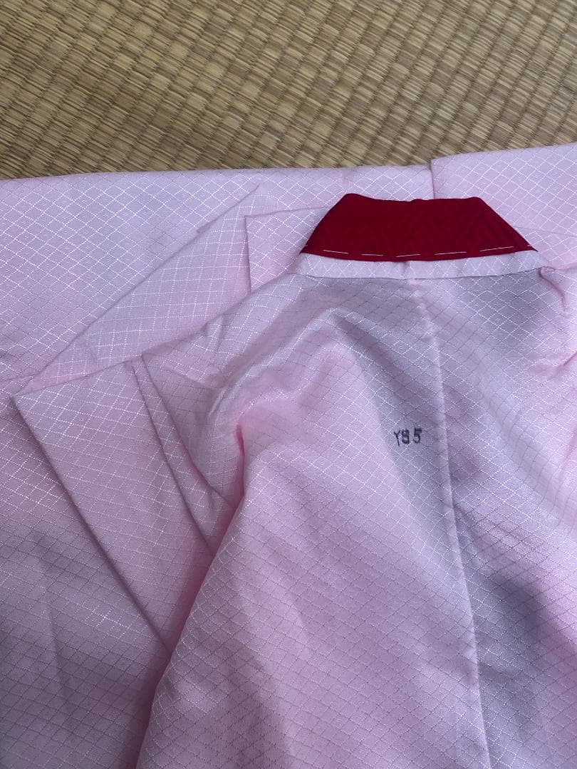 七五三 女の子 着物 四つ身 祝い着 7歳 小紋柄 襦袢付き　美品 日本製