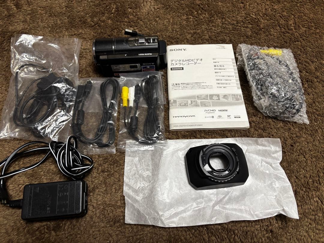 SONY HDR-PJ590V ビデオカメラ ※説明書・リモコン・箱無し