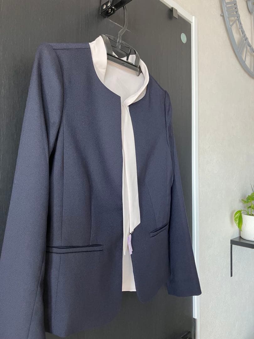 NATURAL BEAUTY BASIC スーツS ネイビー 入学式 4点セット