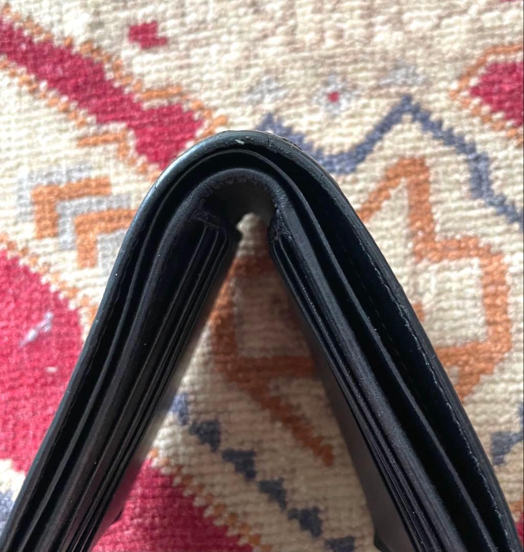 ボッテガヴェネタ◎二つ折り財布 イントレチャート ブラック