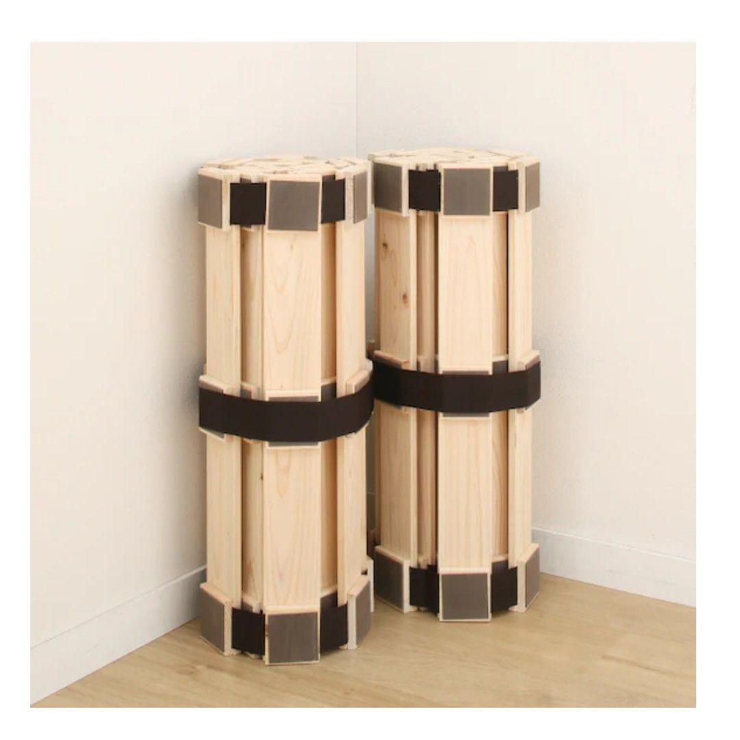 NITORI☆セミダブル 丸めてしまえる檜すのこベッド 定価13,990円