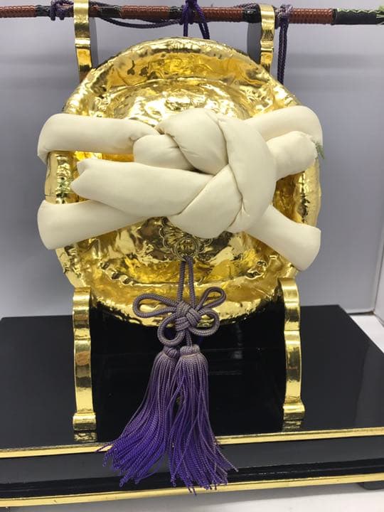 100号 陣笠 木製 本金 岩