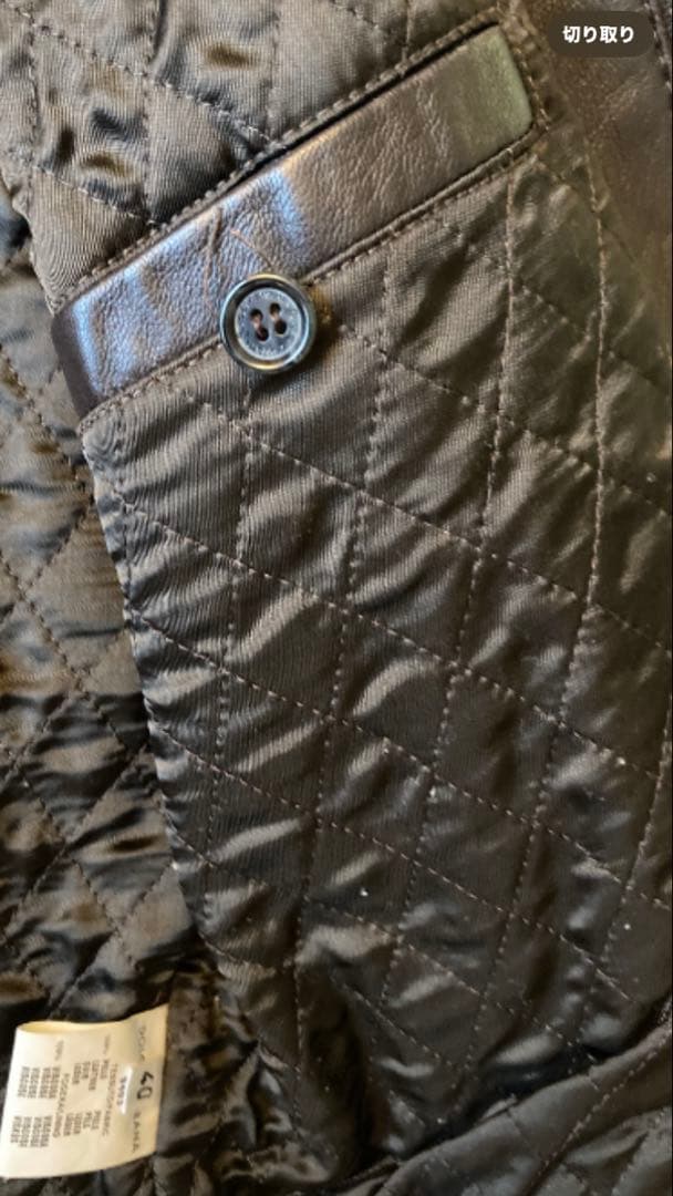 ＆ dolche&gabbanaDARKBROWNラムレザーブルゾンsize40