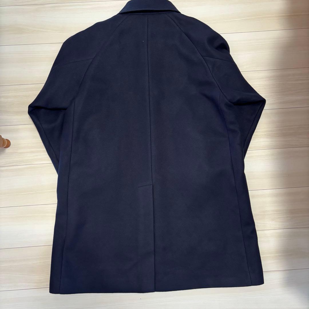 【新品未使用】BEAMS フリースステンカラーコート　L ネイビー