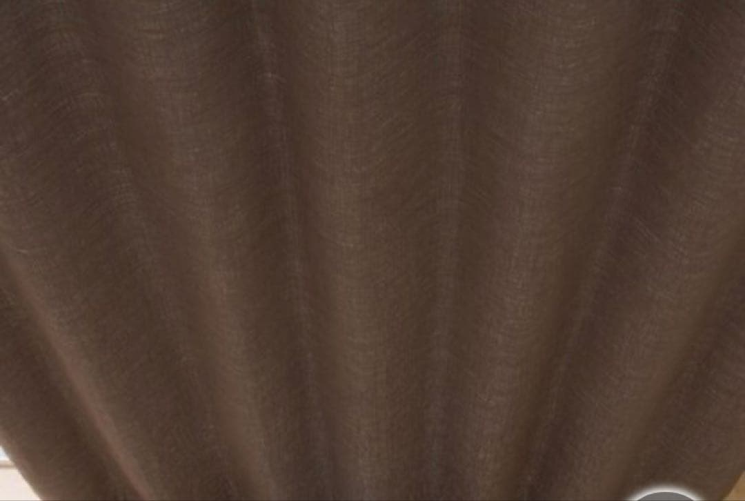 【美品新品】オーダーカーテン PK021 ブラウン 幅144㎝　丈207㎝2枚