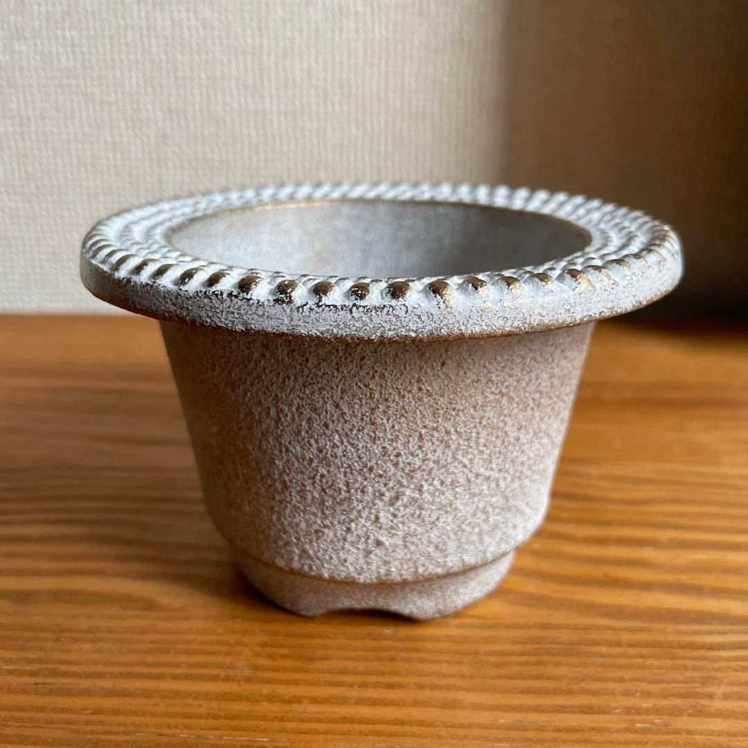 【南部鉄器】JIBLANT ジブラント 植木鉢 南部鉄鉢 ARARE 白金色