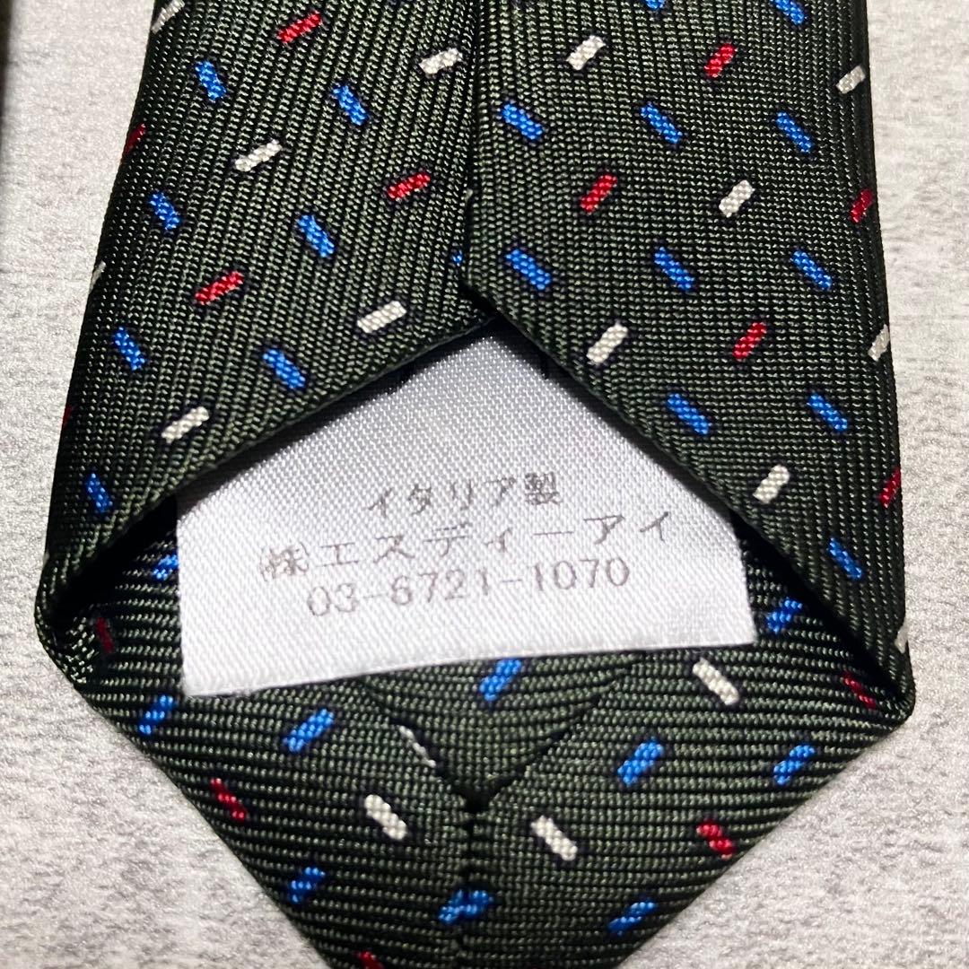 【極美品】　マリネッラ　ネクタイ　シルク　総柄　小紋柄　イタリア製　高級　ナポリ