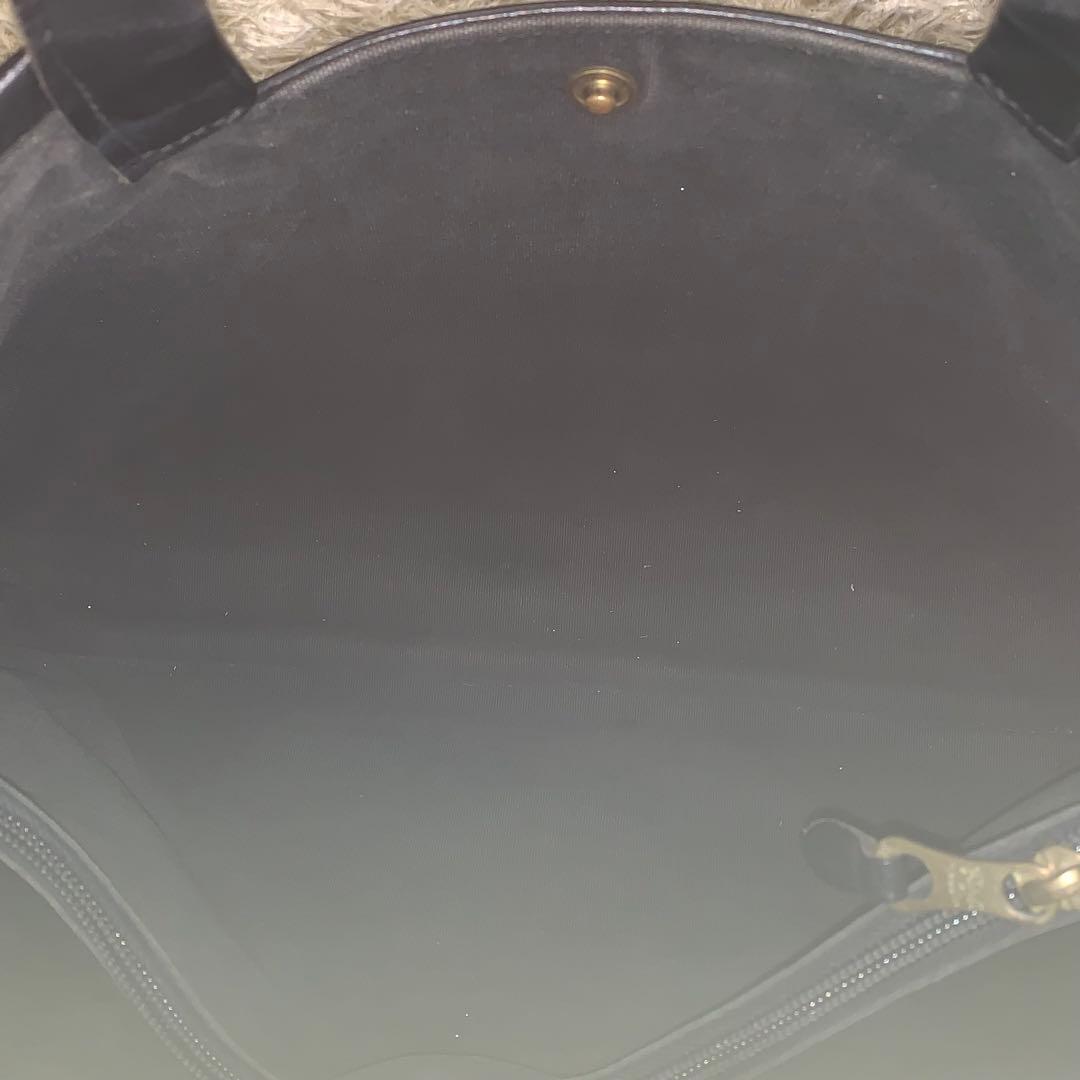 極美品✨イルビゾンテ トートバッグ オールレザーロゴ型押し A4可能 ブラック