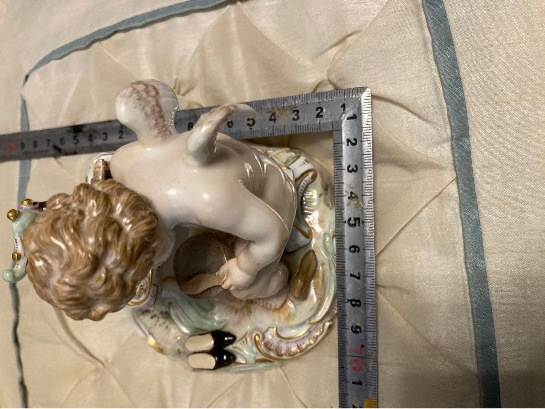 マイセン　古マイセン　靴を作る天使人形