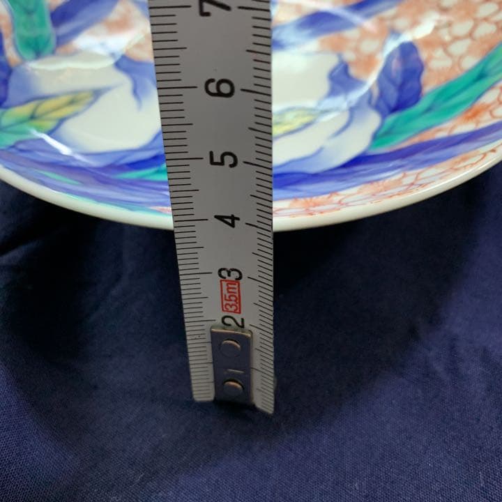 鍋島御庭焼　アンティーク　鍋島焼　杏葉紋　色鍋島　桃文様