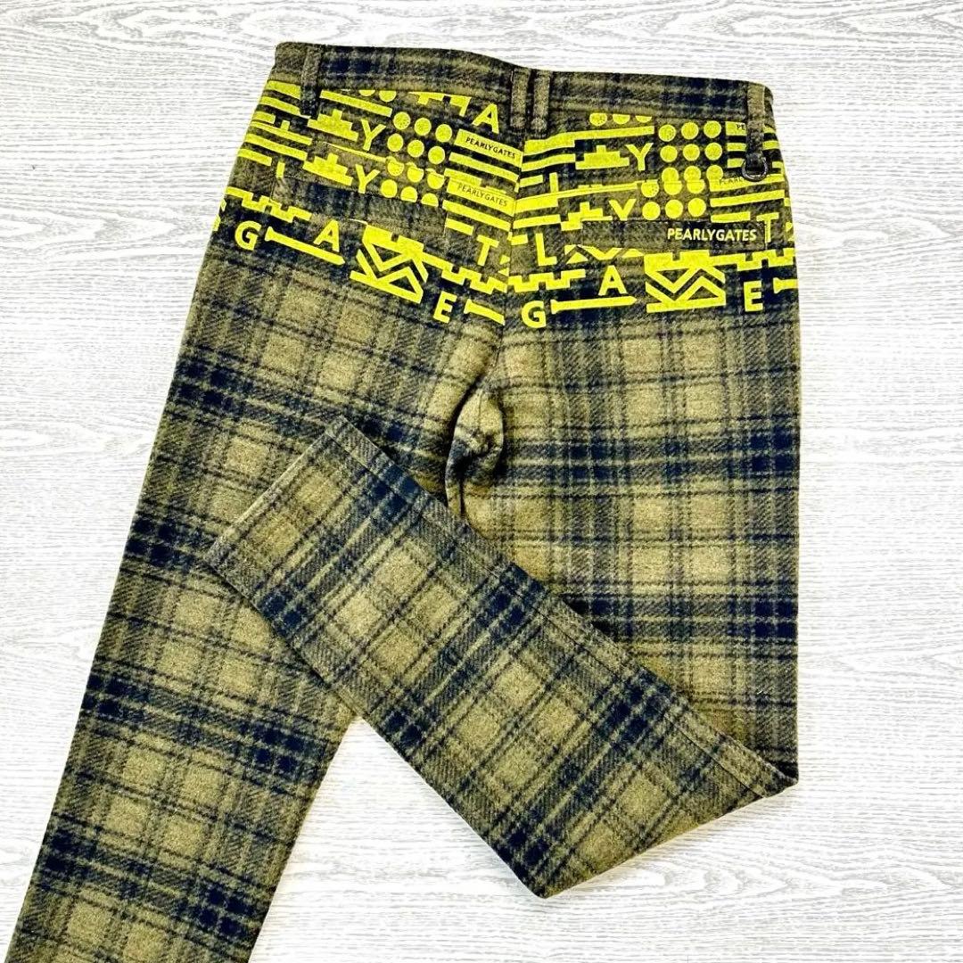 PEARLY GATES パーリーゲイツ　起毛保温　ジャガードパンツ