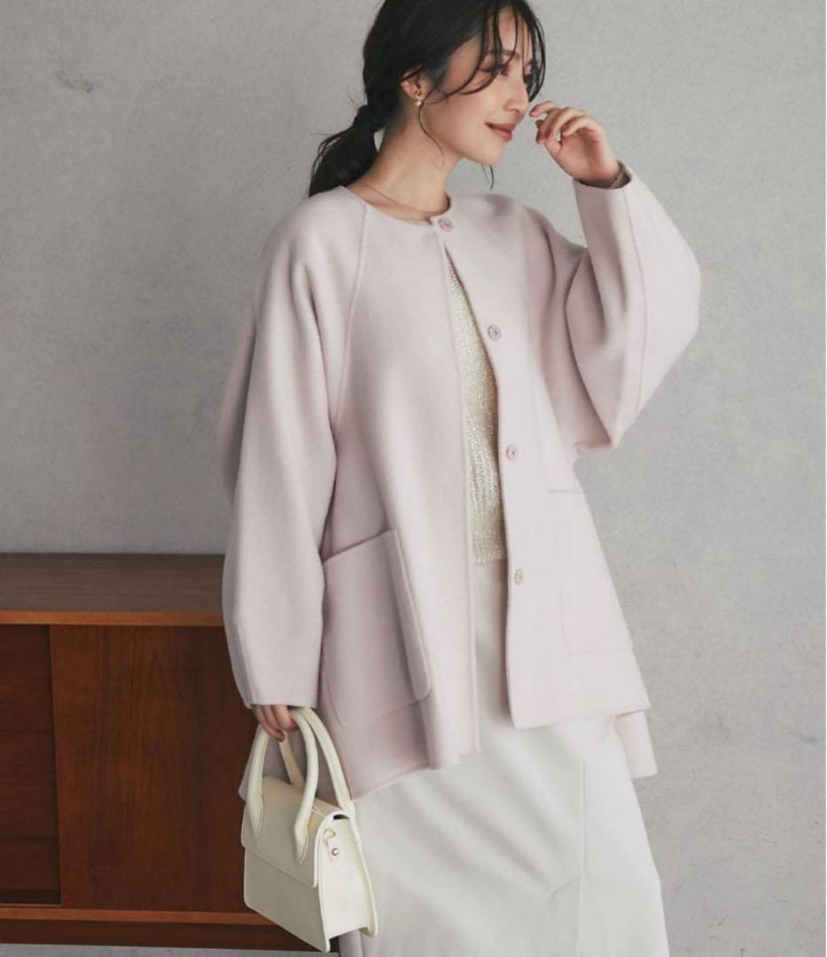 La boutique bon bon ライトラグランフレアコート