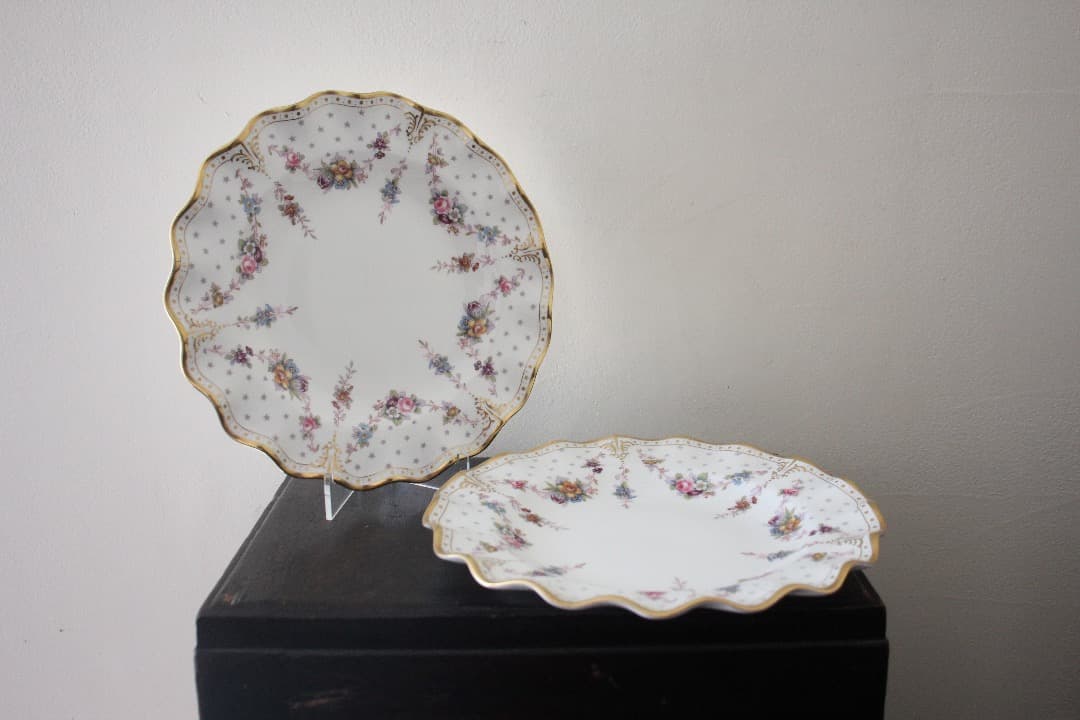 ロイヤルクラウンダービー　ロイヤルアントワネット　２６cmプレート　ペア