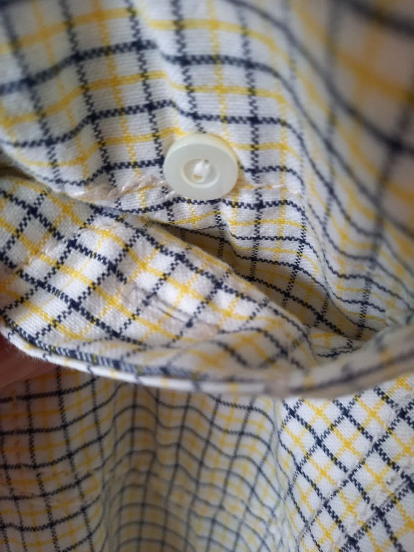 レアNUMBER (N)INEウィンドウペーンチェック☆ボタンダウン☆長袖シャツ