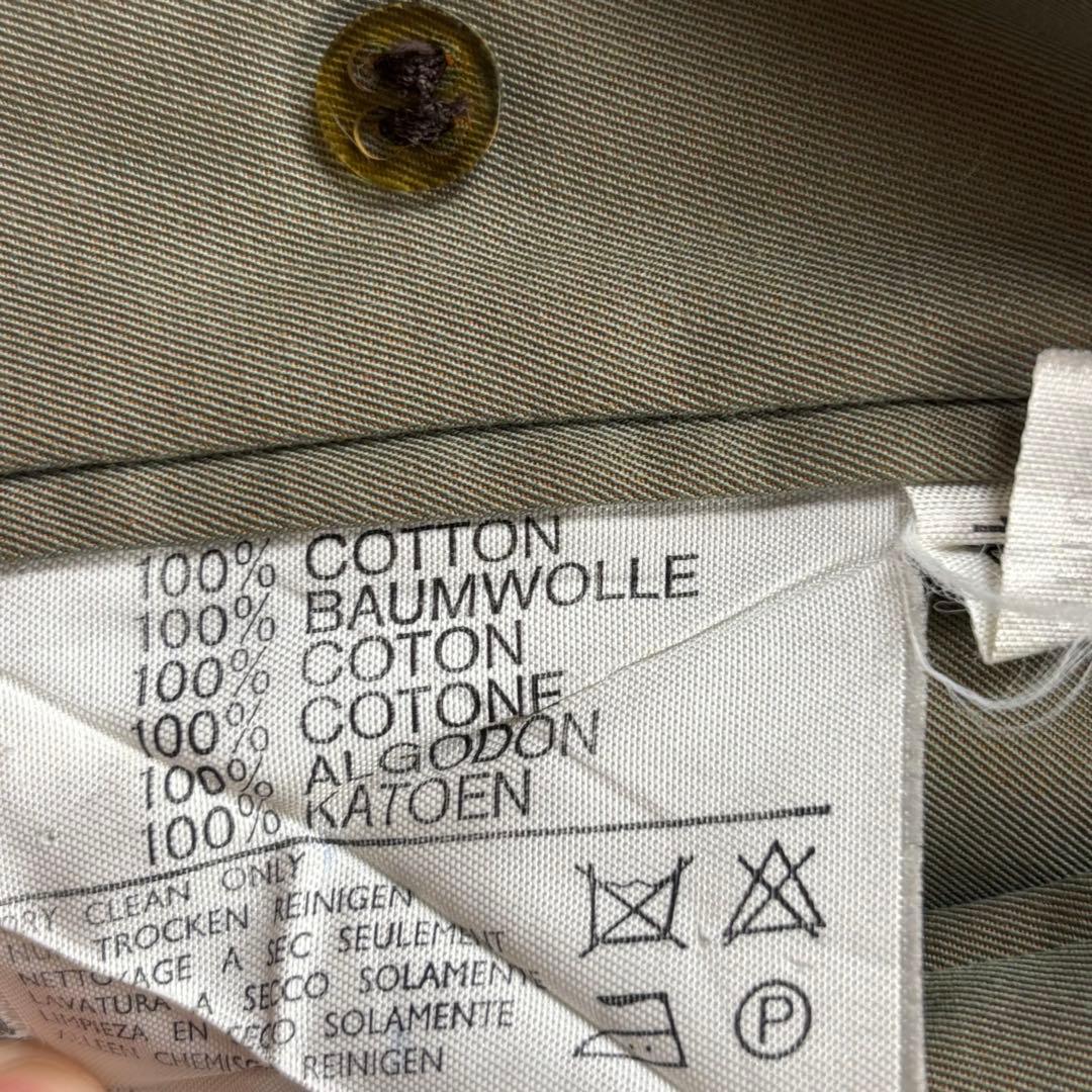 美品 Aquascutum 英国製 トレンチコート Aqua5 カーキ L相当