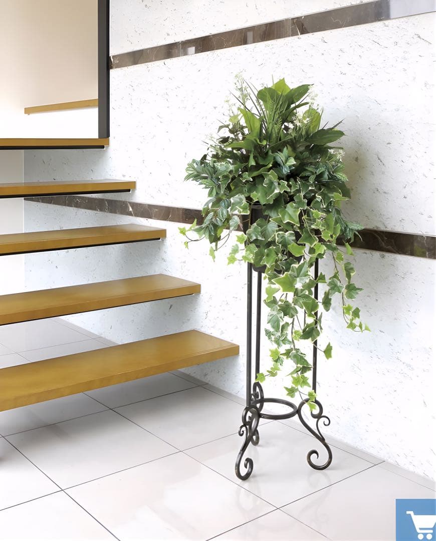 光触媒　人工観葉植物　フェイクグリーン　グリーンスタンドアイビー1.1m