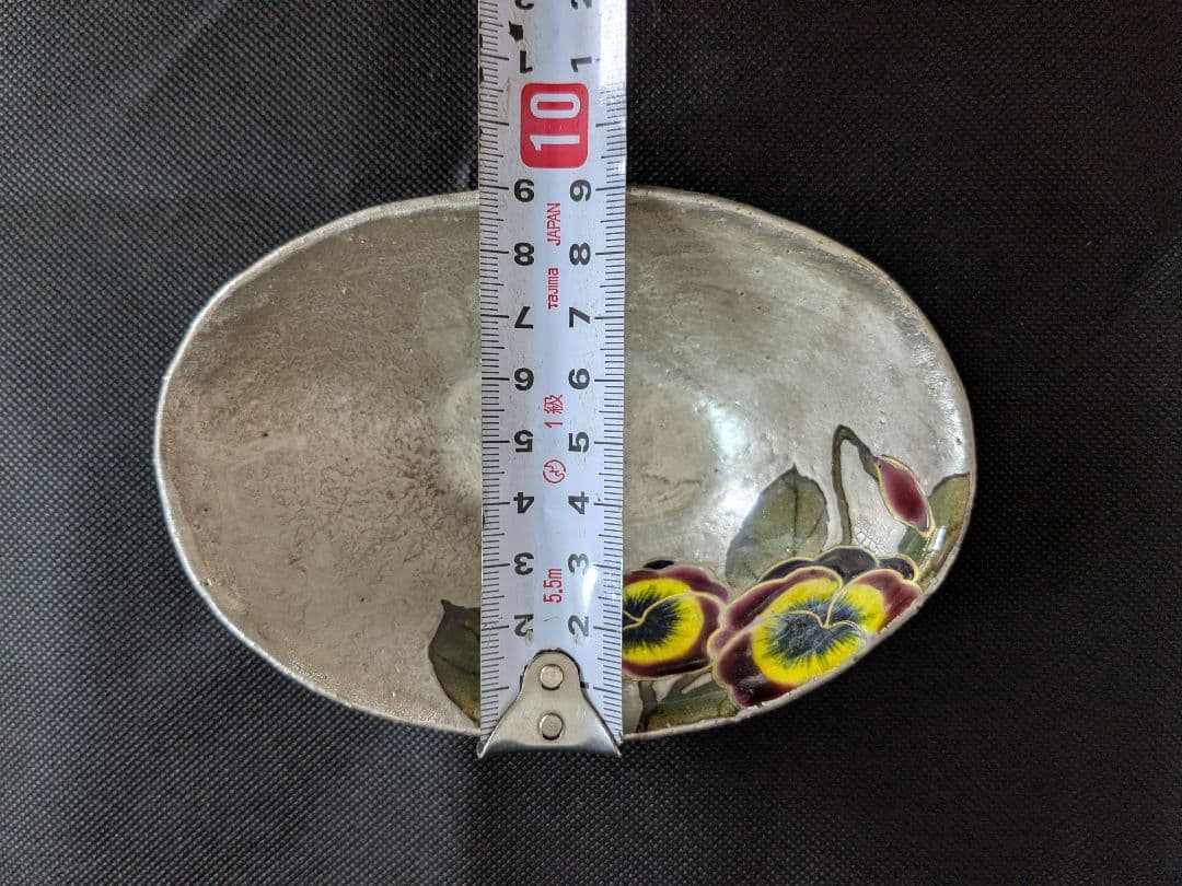 陶あん 清水焼 京焼 色絵付け 銀彩 小鉢 小皿 5枚セット