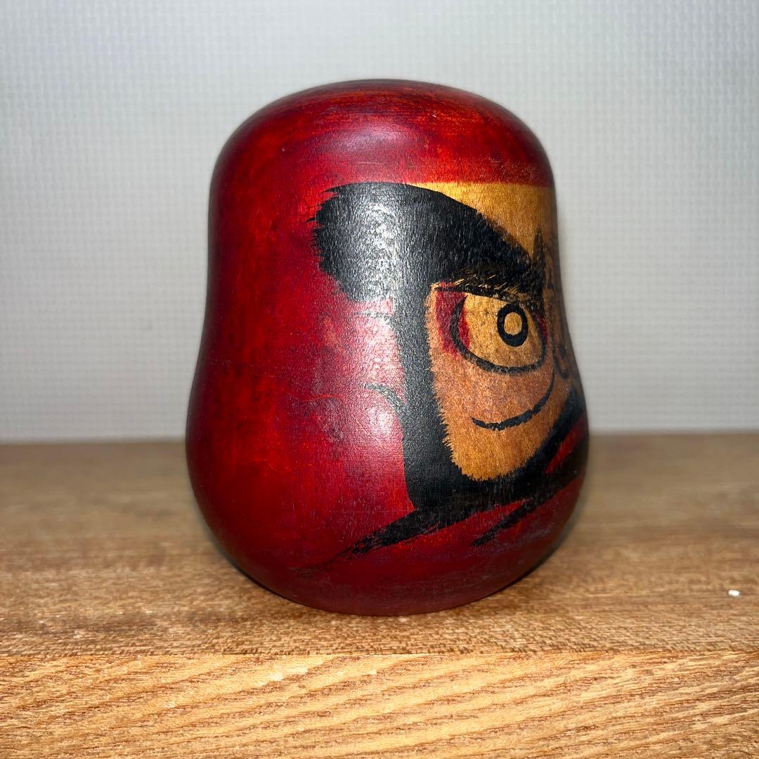 ⭕️名工　盛秀太郎　ダルマこけし　伝統こけし　津軽系　温湯こけし　美品
