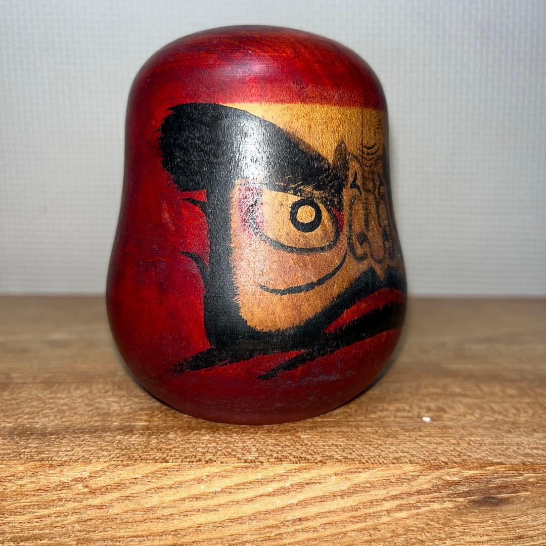 ⭕️名工　盛秀太郎　ダルマこけし　伝統こけし　津軽系　温湯こけし　美品