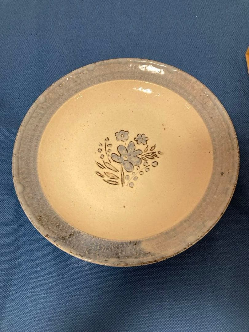 Scope 東屋　伊賀石本　花絵皿　野の束　七寸半　未使用品